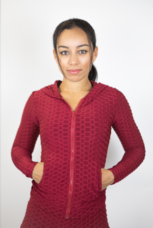 WOMEN’S HONEYCOMB ZIP UP HOODIE AND LEGGING SET