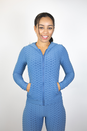 Women's Honeycomb Hoodies And Legging Set