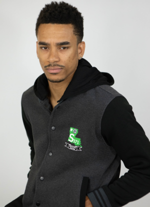 MEN VARSITY TWO-TONE JACKET